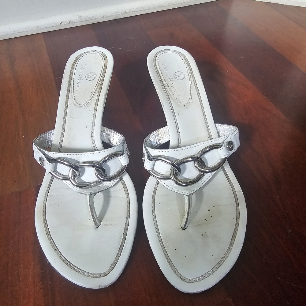 Cole Haan White Sandals Size 8